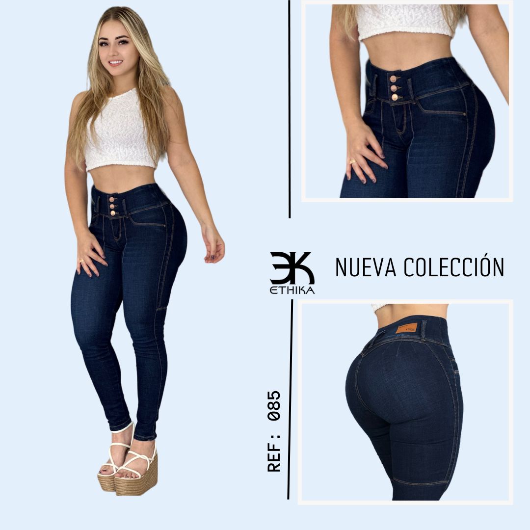 JEANS LEVANTA COLA CONTROL DE ABDOMEN REF:085