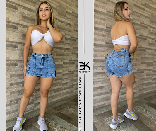 JEANS FALDA SHORT RF:271 CLARA FROSTER