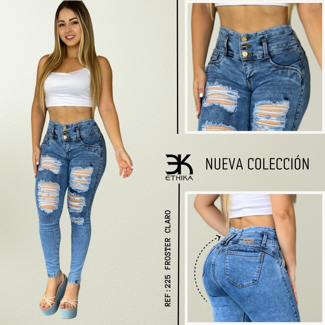 JEANS AZUL FROSTER 3 BOTONES RF:225